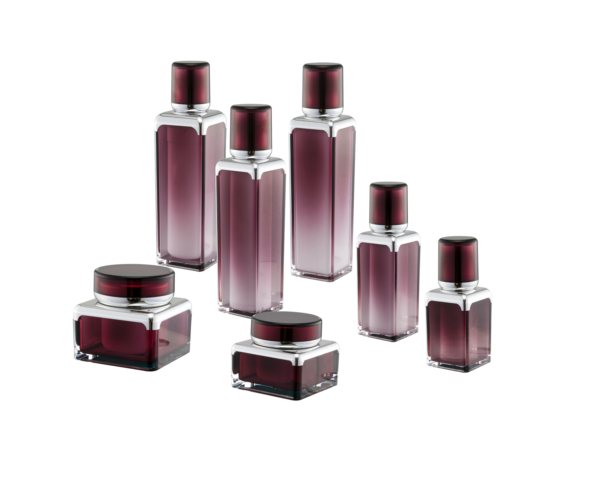 KR-4001 포장용 화장품 용기 아크릴 병 및 용기 화장품용 새 병 세트