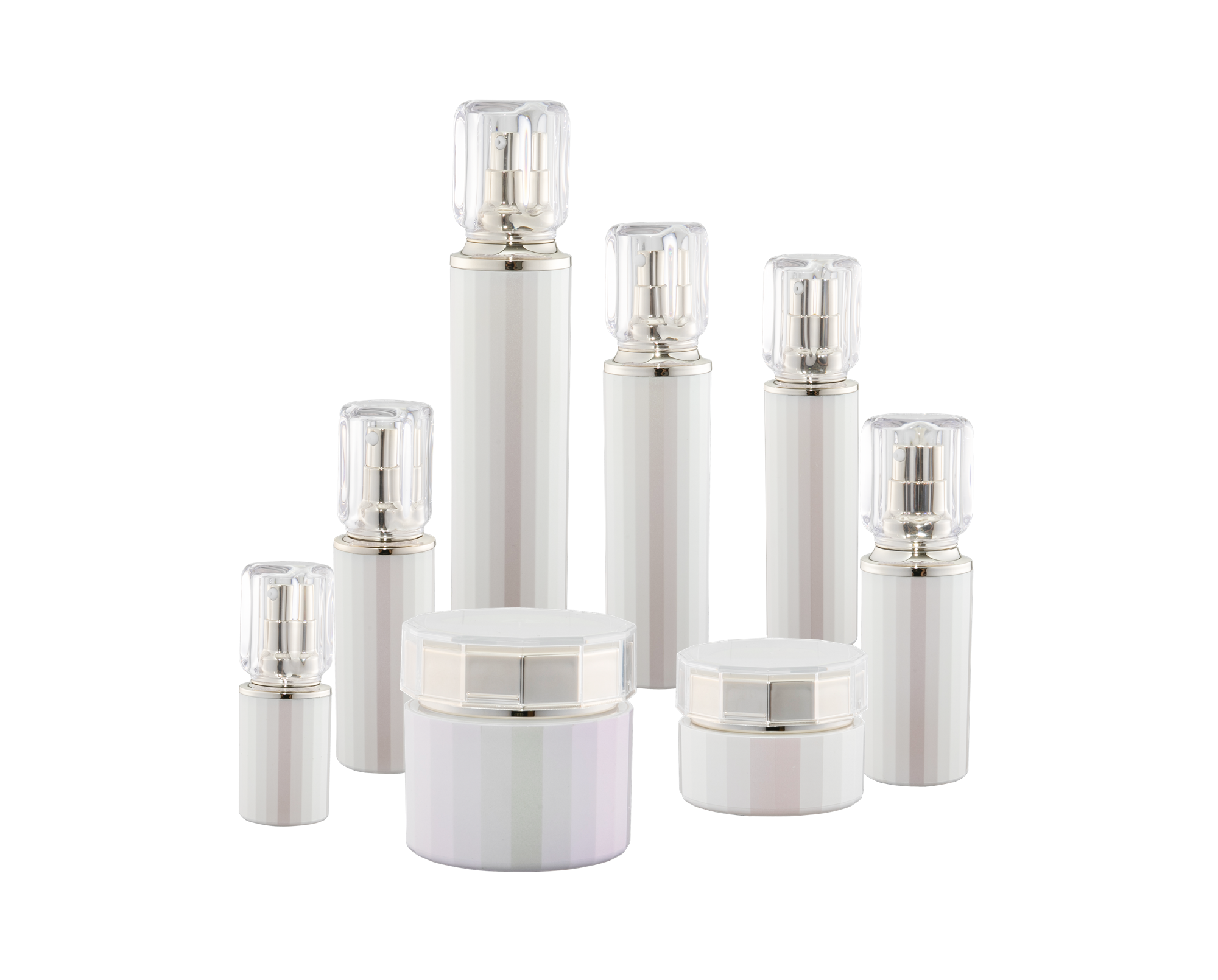 KR-4009 공장에서 만든 아크릴 항아리 화장품 포장 여행 화장품 병